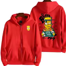 Bart Simpson Double Sided Zip Hoodie