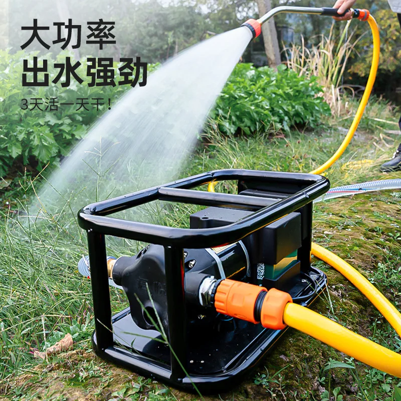 Frame water pump with battery pump watering flowers watering self-priming water pump self-priming