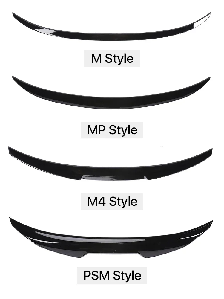 Carbon Fiber Rear Bumper Lip Trunk Spoiler MP M4 PSM Style Gloss Black Wing Splitter For BMW 3 Series F30 2012-2019