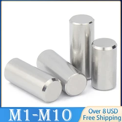 M1 M1.5 M2 M2.5 M3 M4 M5 M6 M8 M10 Cylindrical Pin Locating Dowel 304 Stainless Steel Fixed Shaft Solid Rod GB119 Length 4~100mm