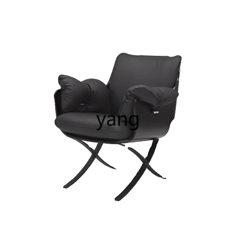 

LH ink black paint leisure chair simple breathable comfortable perm and dye chair