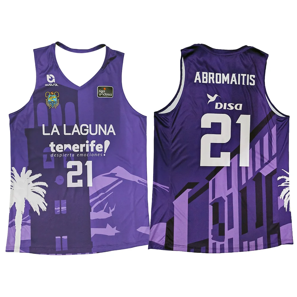 24/25 Spain Basketball Training Jerseys Sports Jerseys Must-have Jerseys For Fans Tenerife City 3D Printed Sports Jerseys