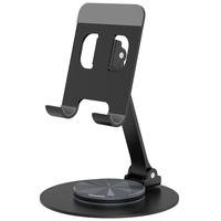 360° Rotate Metal Desk Mobile Phone Holder Stand For iPhone iPad Xiaomi Adjustable Desktop Tablet Table Cell Phone Stand