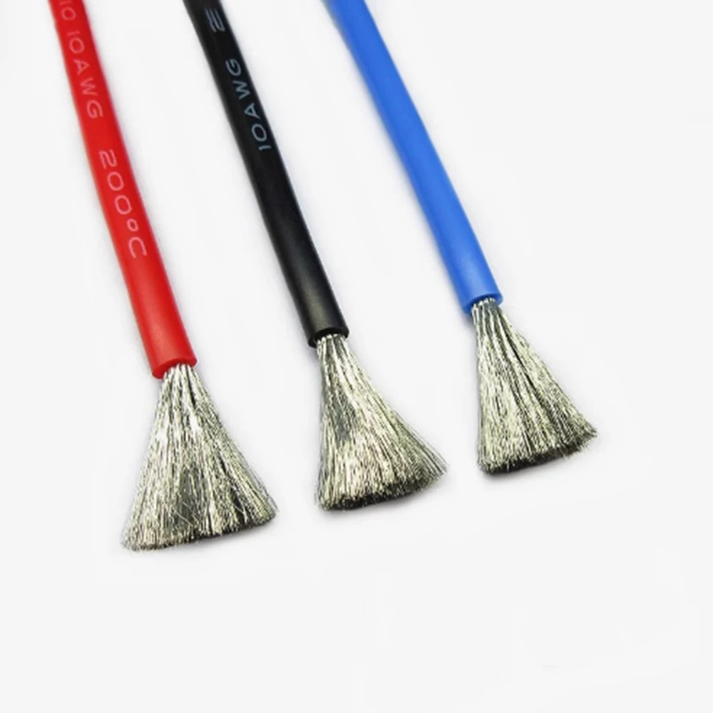 

Многожильный провод 20 AWG, гибкий силиконовый электрический кабель с резиновой изоляцией, луженая медь, 3000 В, высокотемпературная линия