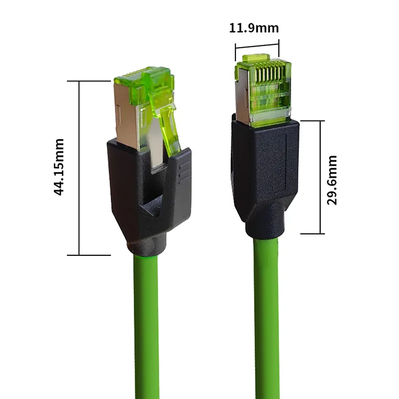CAT6A RJ45 كابل الشبكة الصناعية سيرفو عالي المرونة Profinet جيجابت EtherCAT سلك توجيه مزدوج الدرع مضاد للتدخل #6