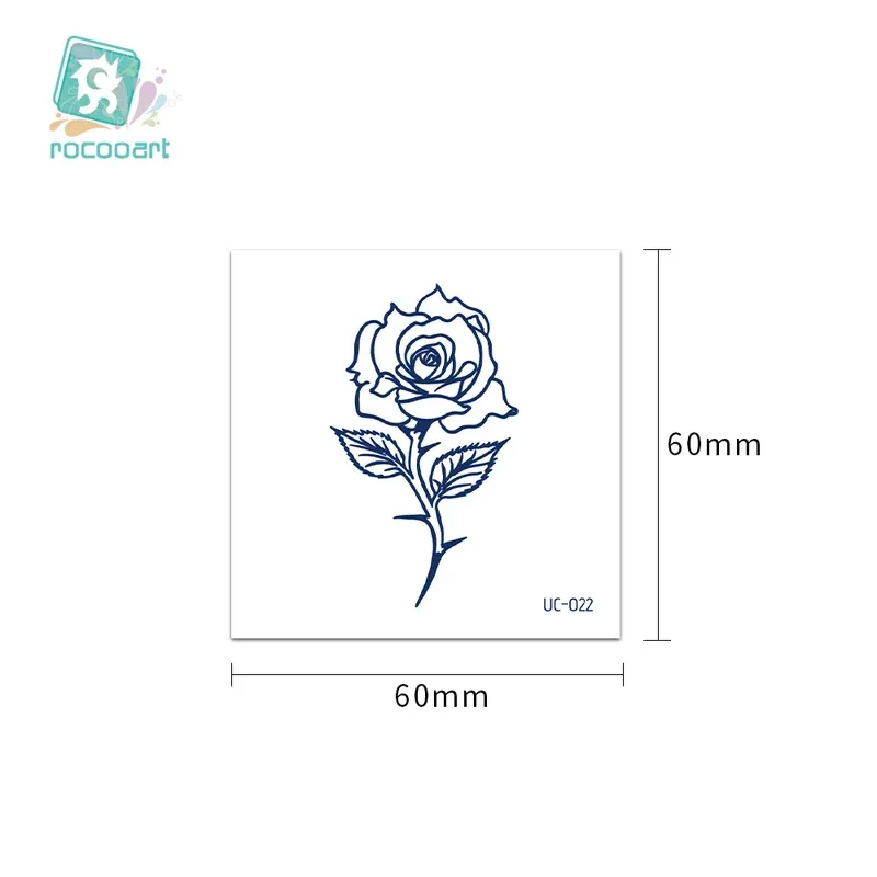 30pcs Semi Permanent Cartoon Herbal Tattoo Stickers For Women's Waterproof Disposable Water Transfer Printing Stickers