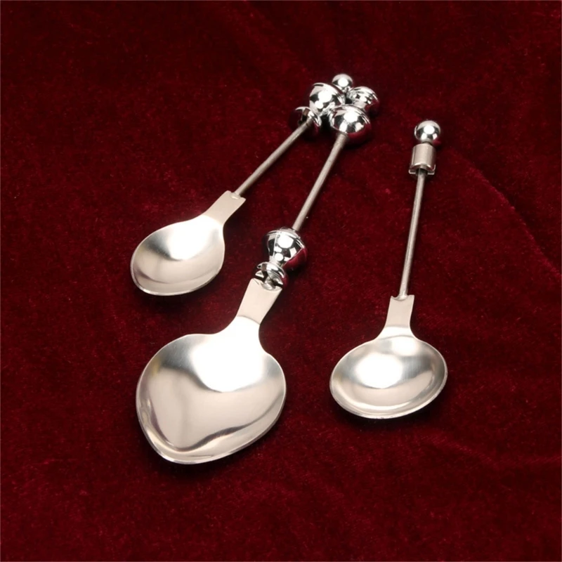 Colher açúcar para chá, garfo para bolo frutas, aço inoxidável, seguro para máquina lavar louça, mini garfo chá,