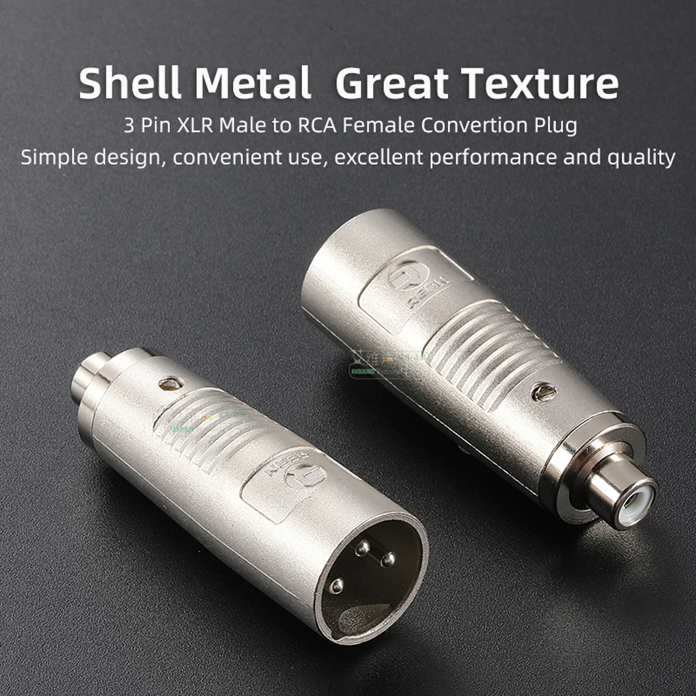 3-poliger XLR-Stecker auf Cinch-Buchse 6,35 3,5 Audio-Konvertierungsstecker Doppelwege-Docking-Stecker XLR auf XLR-Stecker-Buchse Video-Adapter – Detail 9