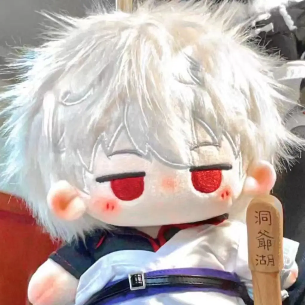 Animation Peripheral COS Anime Gintama Gintoki Cute Cotton Doll 20cm Cartoon Dressing-up Plush Puppet Gift Toys For Kids Adults