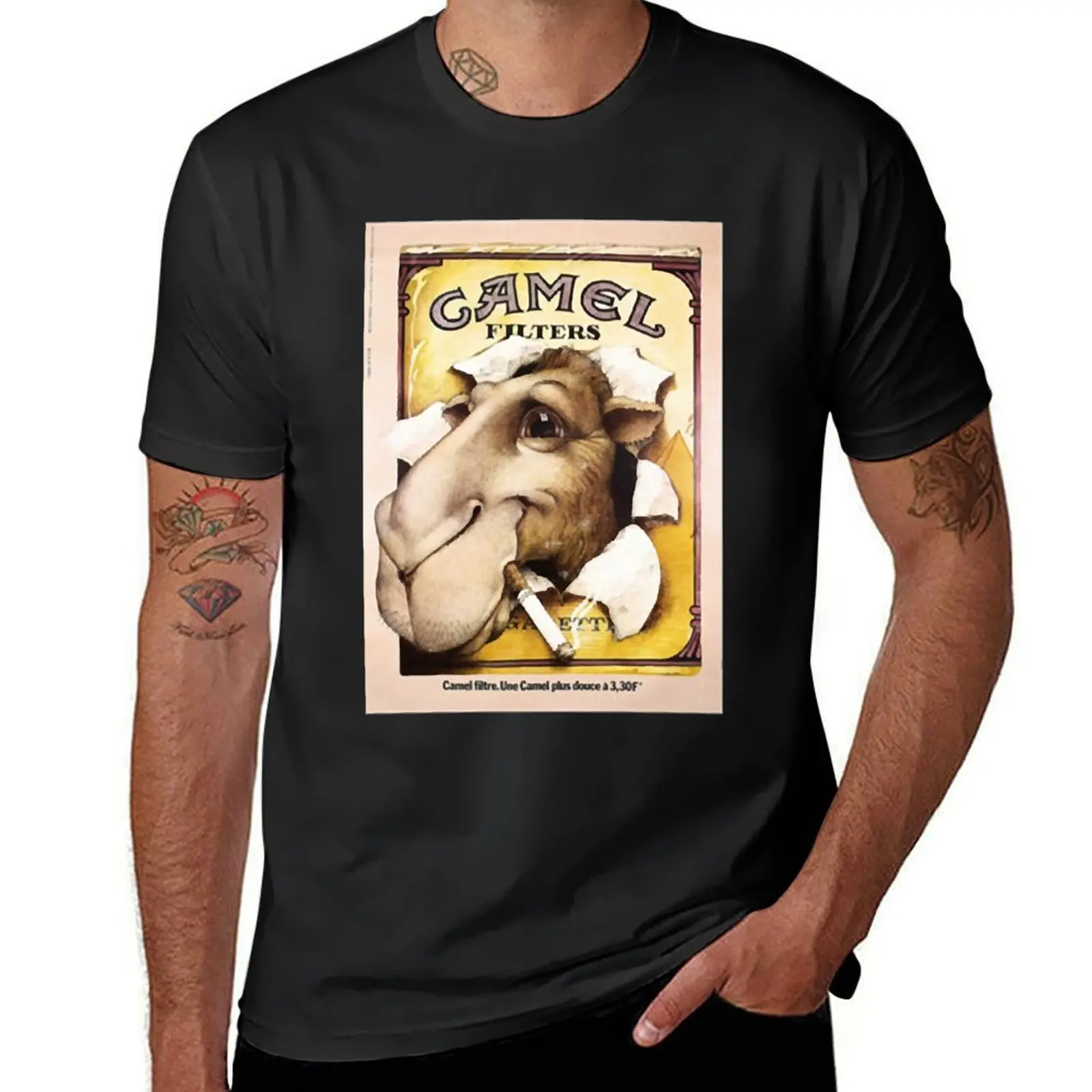 Camel Filters T-Shirt summer top new edition customs design your own heavyweights heavy weight t shirts for men