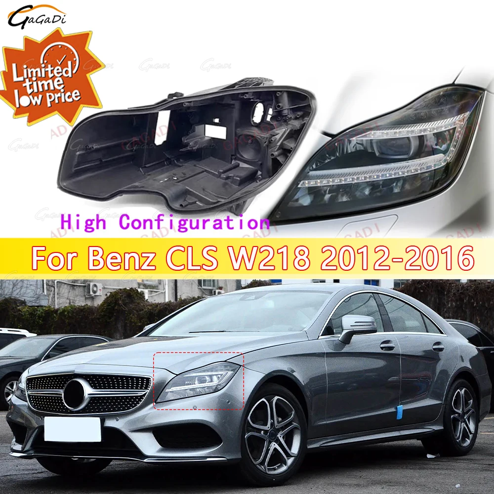 

Для Benz CLS W218 2012-2016 автомобильный светильник, задняя база, передняя фара, задняя часть корпуса, замена оригинального держателя фары
