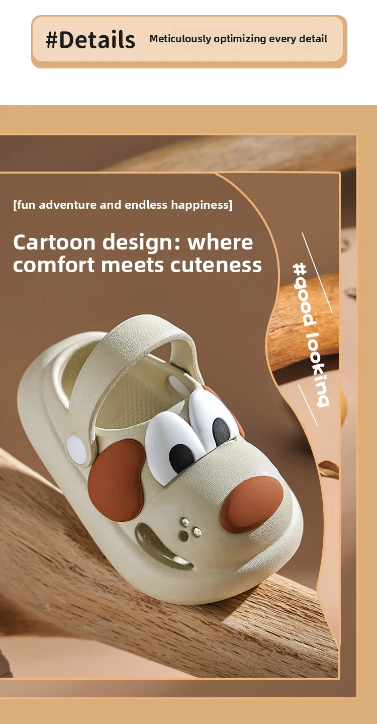 2026 Neue Sommer-Kindersandalen mit Löchern, weiche, rutschfeste Cartoon-Hausschuhe für Babys, Strand-Kinderschuhe für Jungen und Mädchen – Detail 6
