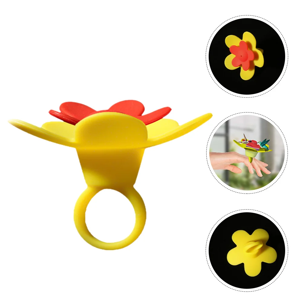 

Silicone Hummingbird Feeder Ring Handheld Bird Feeding Honey Pet Supplies Hummingbird Feeder Ring
