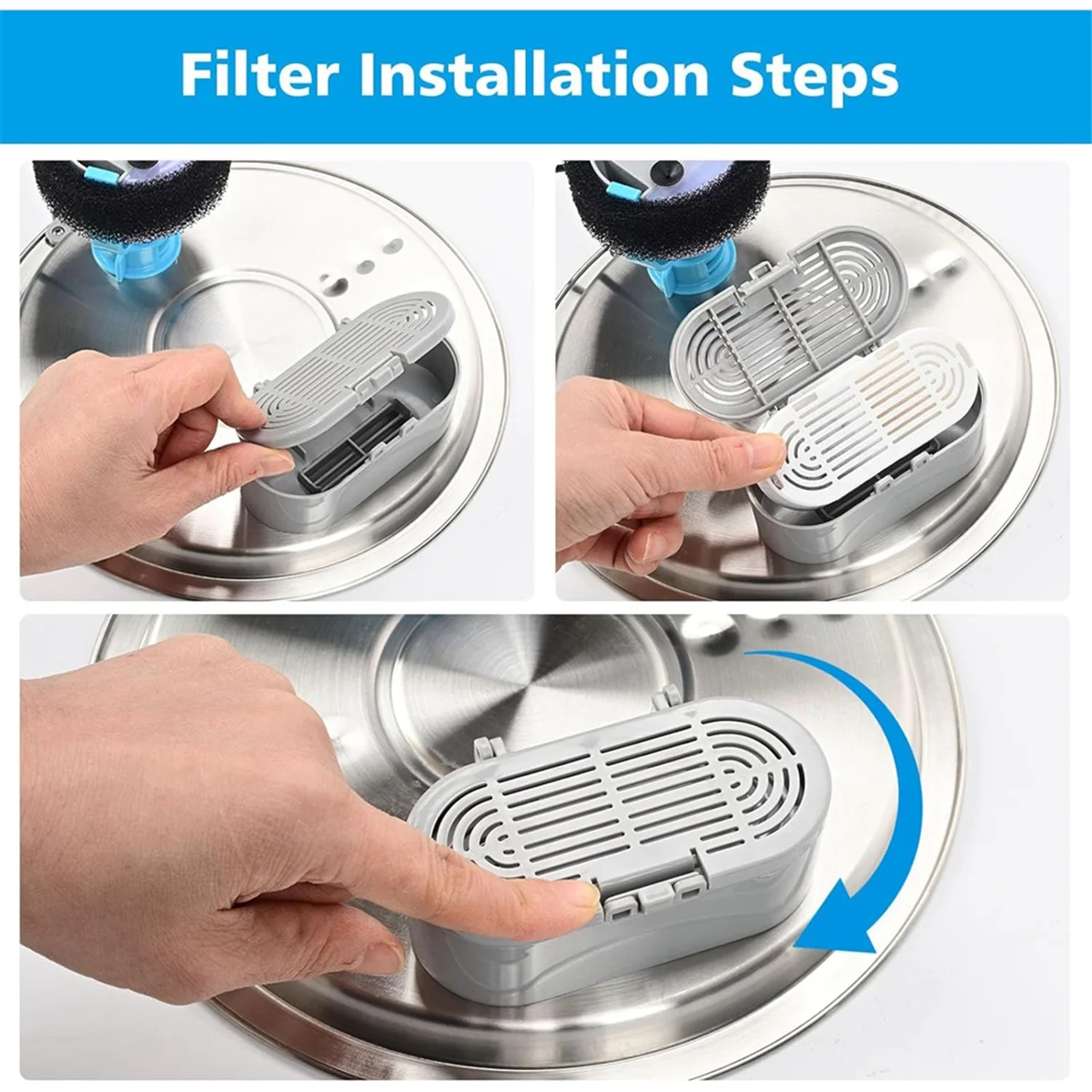 

【Ценная цена!】9 шт. фильтры для фонтана для кошек, 3,2 л/108 унций и 4 л/134 унции, фонтан для воды для домашних животных, сменный фильтр, пенопласт