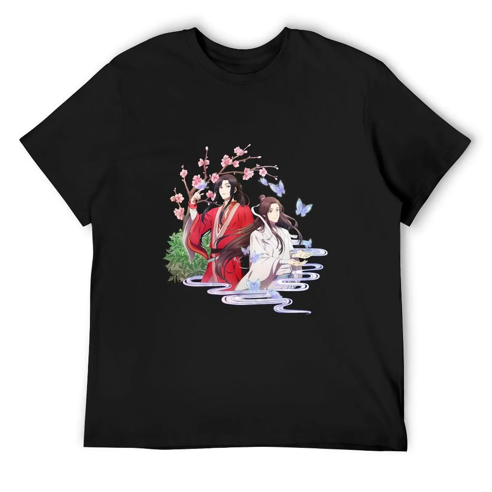 TGCF - Heaven officials blessing Hualian - hua cheng and xie lian T-Shirt summer tops anime mens clothes