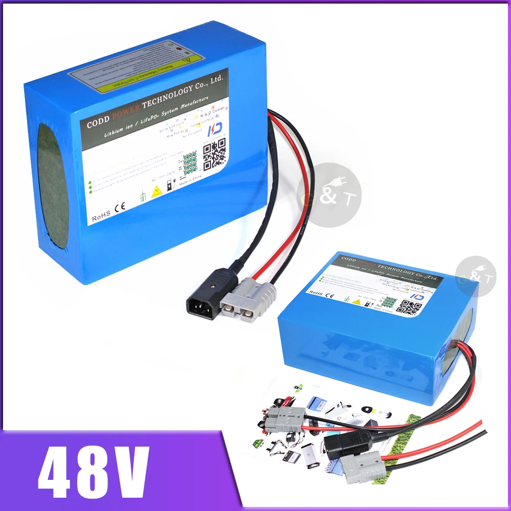 48V 60AH 40AH 30AH 2000w 3000w 4000w Electric Bike Battery 48V Lithium ion battery pack 48V Scooter Battery with 54.6v charger