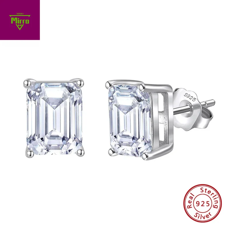 

Real 1-4ct Moissanite Stud Earrings For Women D Color Diamond 925 Sterling Silver Sparkling Wedding Jewelry Gift