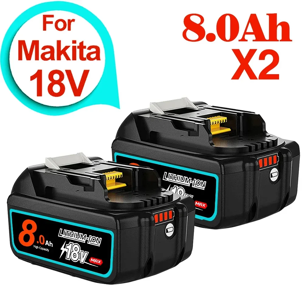 

2024 18V 8Ah for Makita With LED lithium ion replacement LXT BL1860B BL1860 BL1850 Makita rechargeable power tool battery BL1890