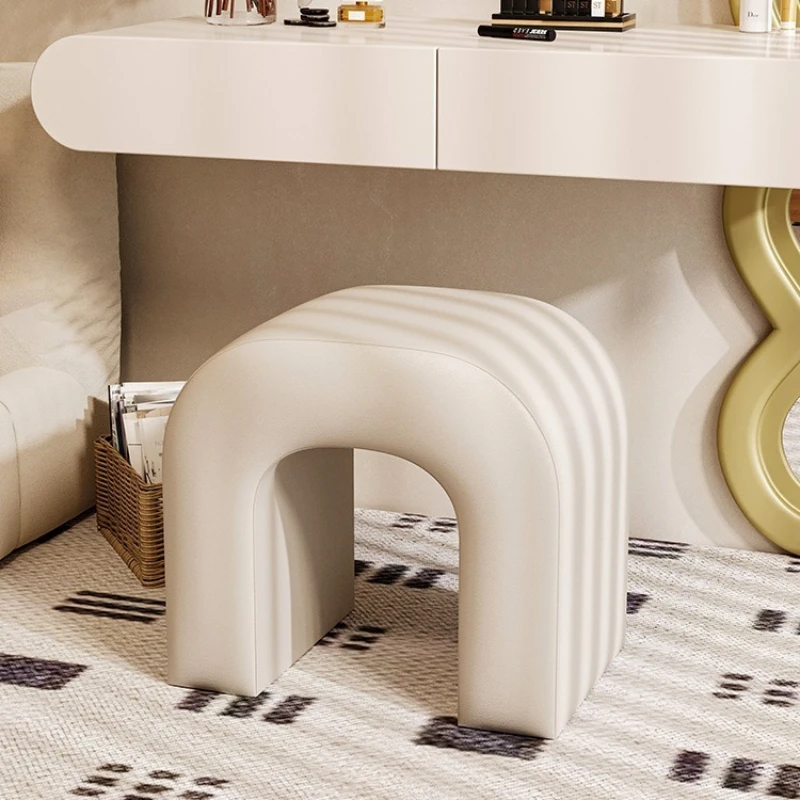 

Cream wind makeup stool light luxury master bedroom dresser small chair