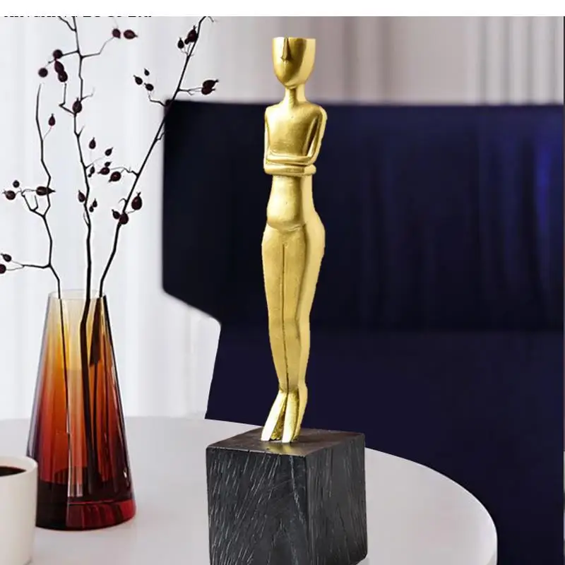 Nordic Simple and Oscar Statuette Abstract Figure Decoration Porch Wine Cabinet Crafts Home Accessories