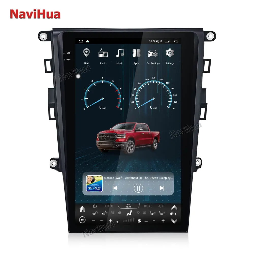 

13.6 Inch Tesla Screen For Ford Fusion Mondeo 2013 2020 Multimedia Android Car Radio Auto Carplay Navigation Headunit Monitor