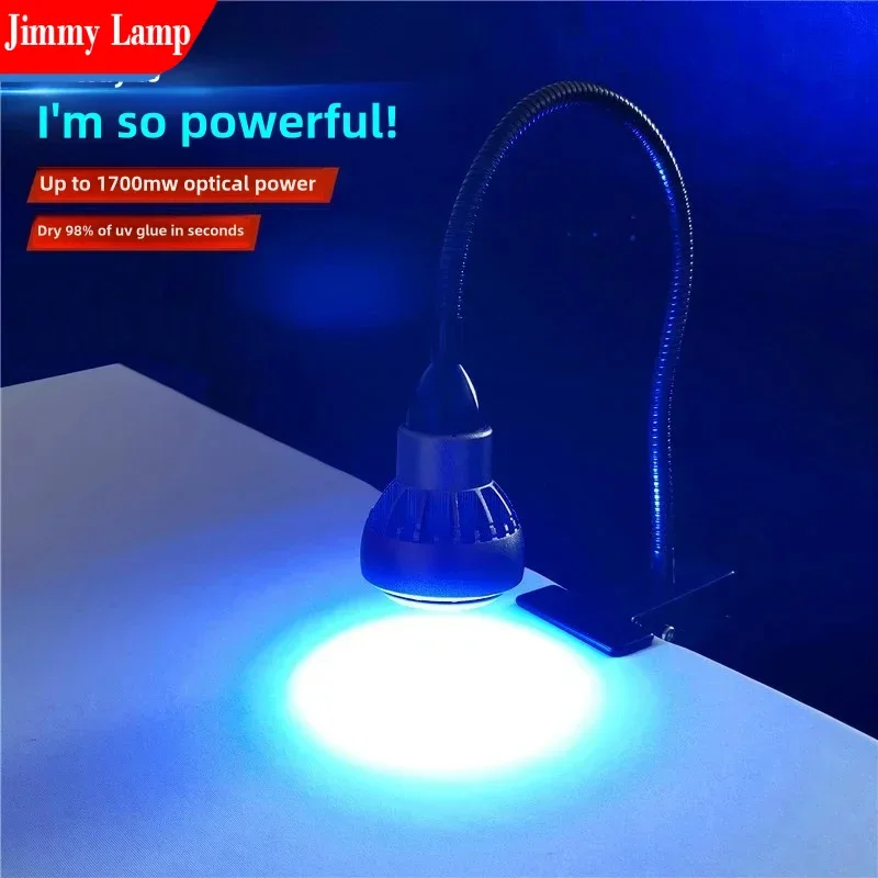 Adjustable Clamp UV Lamp 100W High Intensity Light Effect Resin Adhesive Curing Shadowless Glue Green Oil Solidification Tool
