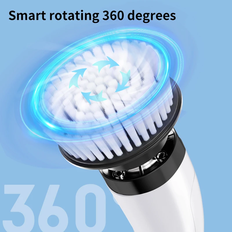 Multifunctional electric cleaning brush extended retractable wireless waterproof cleaning