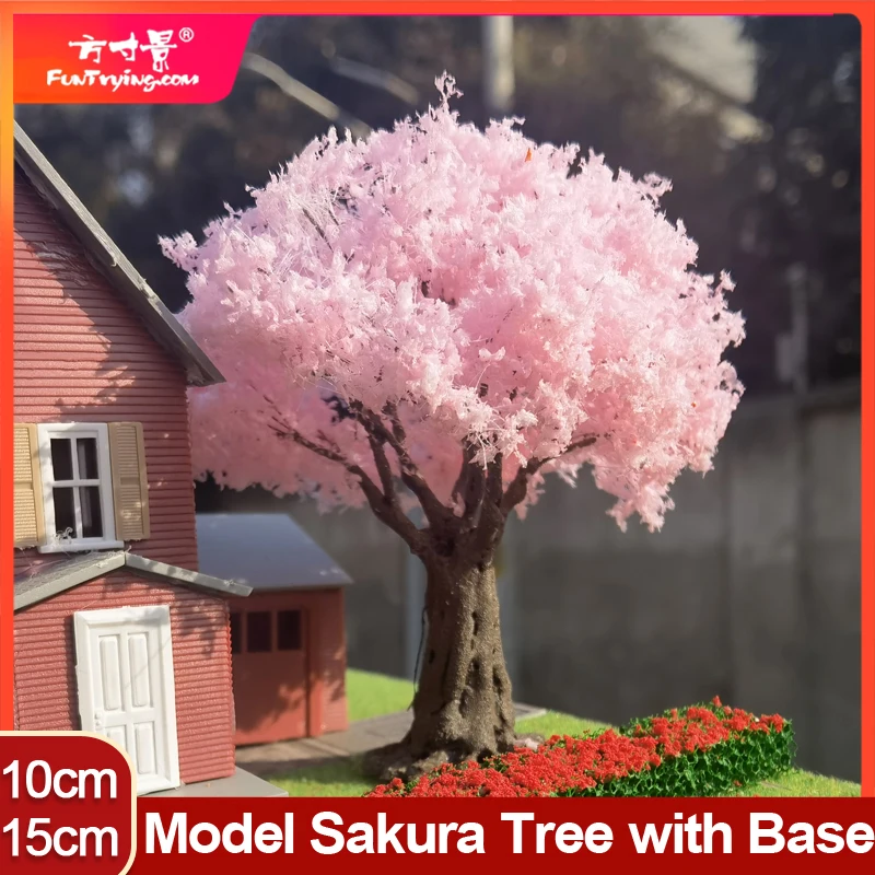 10/15cm Cherry Tree Model Japanese Ornaments Window Display Counter Decorative Small Ornaments Handmade Landscaping Garden