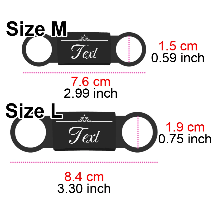 Stainless Steel Dog Tags - Durable - Adjustable Pet ID Tag for Small, Medium, Large Dogs & Cats - Multiple Colors Available