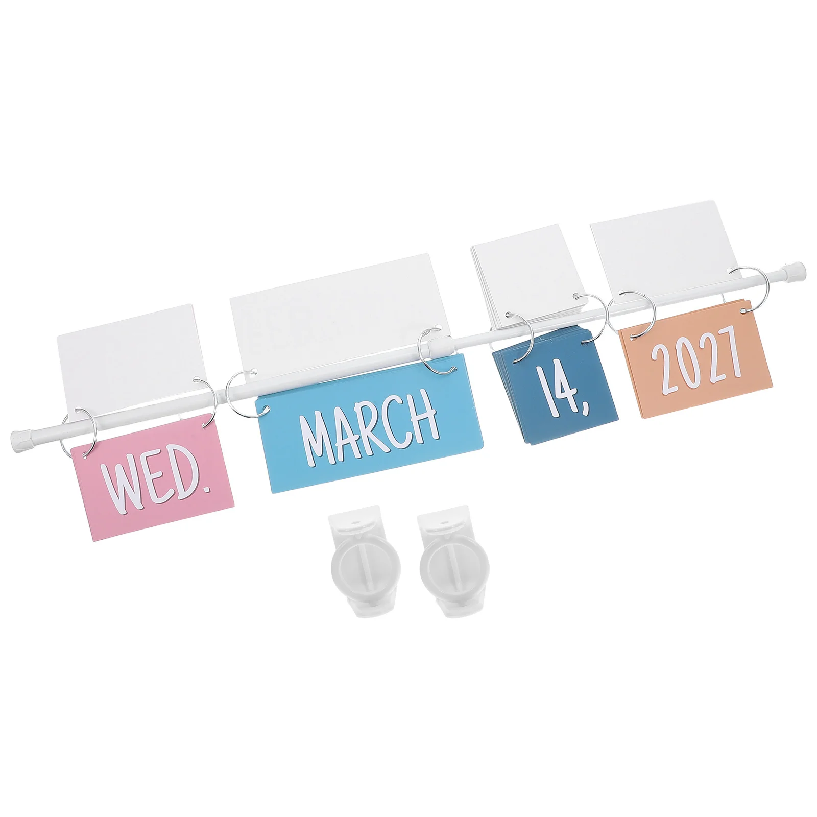 

1Set Classroom Calendar Bulletin Board Flip Design with Adjustable Holder Boho Rainbow Decor for Teachers Educational Display