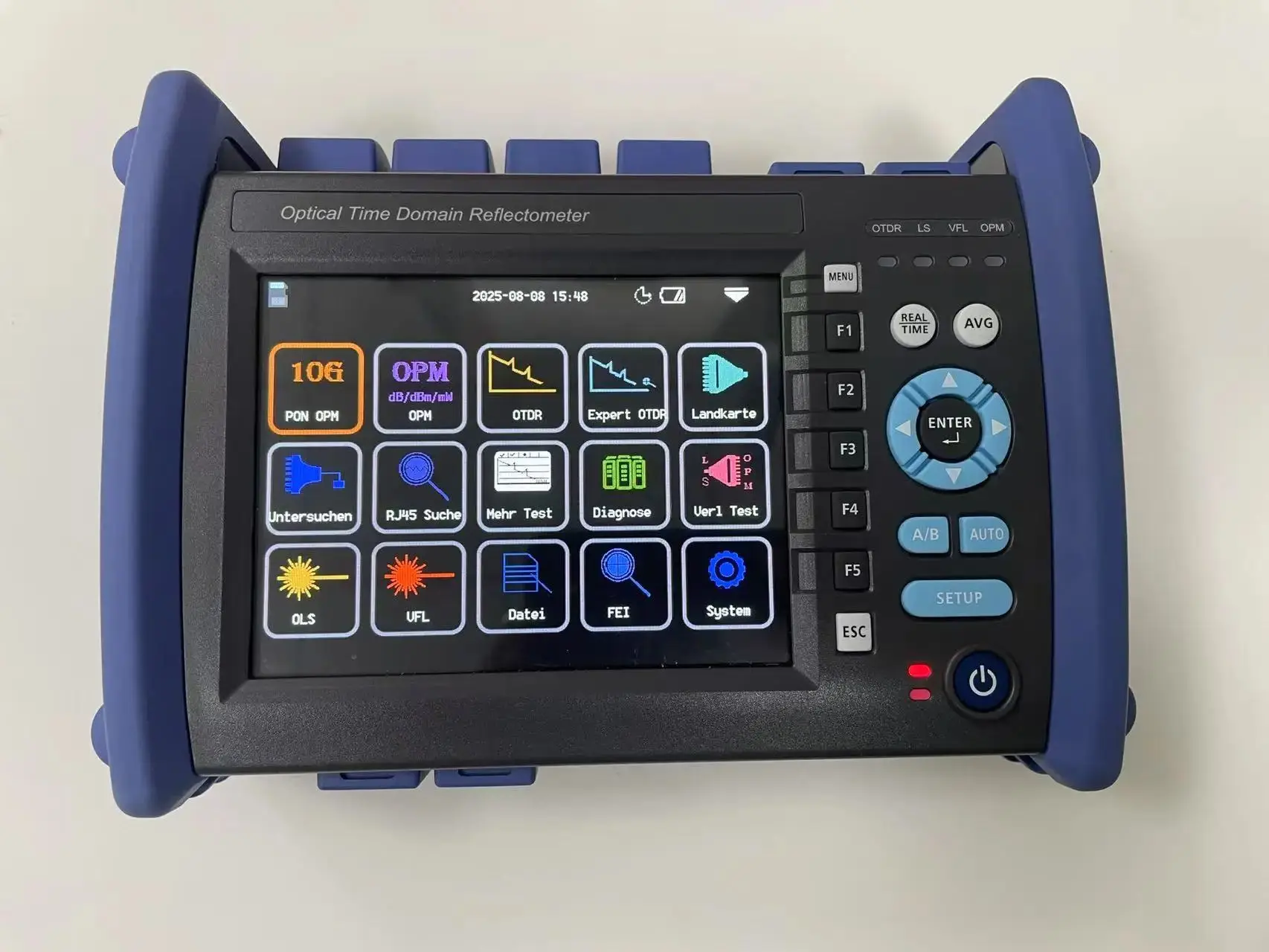 

New JW3302T OTDR Optical Time Domain Reflectometer 1310/1550nm with VFL OLS OPM Event Map 32/30dB 5.6inch Colorful LCD Screen