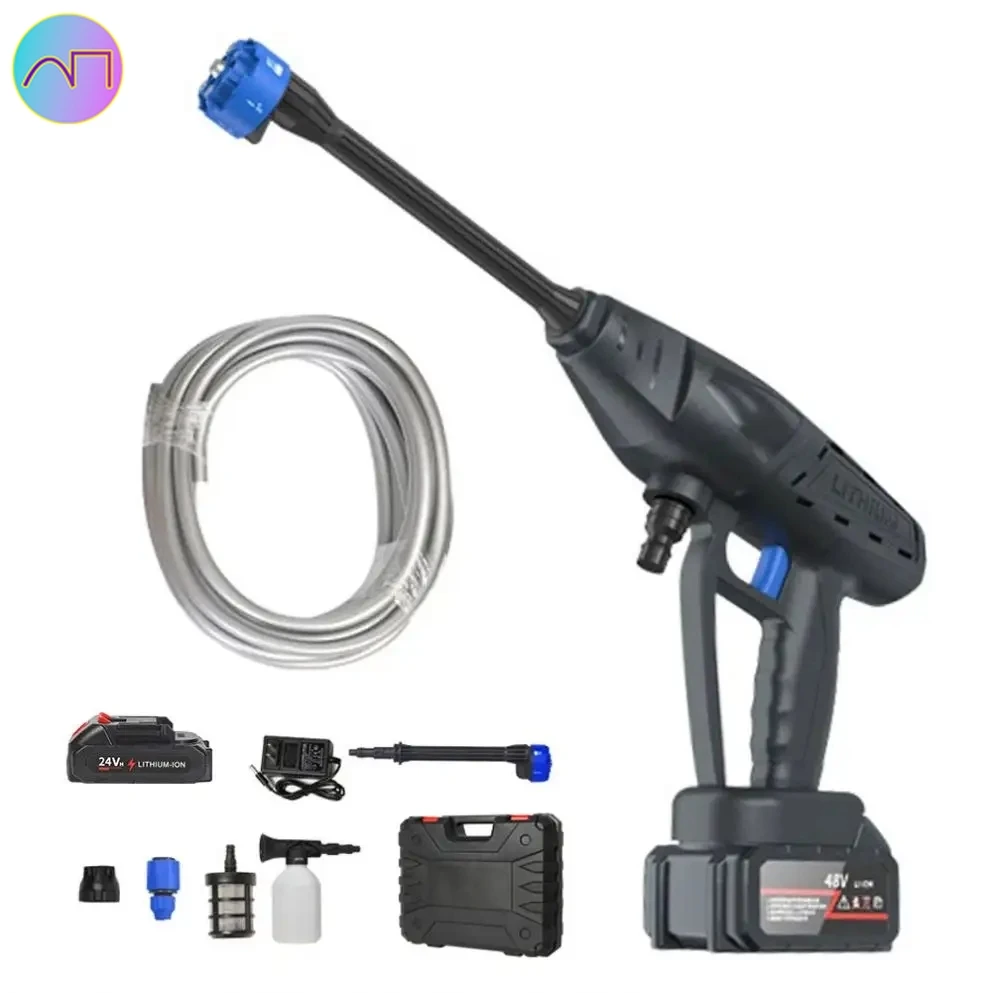 

Стиральная машина для переработки литиевой воды 48 В, беспроводной очиститель высокого давления, зарядка автомобильной стиральной машины, пистолет для мойки автомобиля