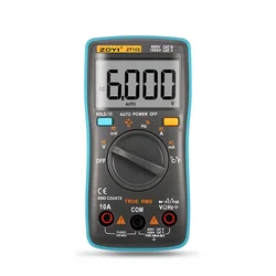 ZOYI Diode Resistance Frequency Meter ZT102 Multimeter Digital 6000 Counts AC/DC Voltage Current Tester Voltmeter Ammeter Ohm