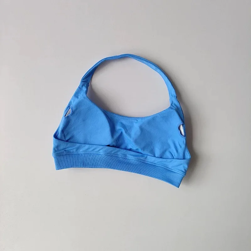 Stoßfester, nahtloser, sexy, gepolsterter Sport-BH für Damen, rückenfreies Workout-Top, Anti-Schock-Yoga-Crop-Top, Fitness-BH-Set – Detail 11