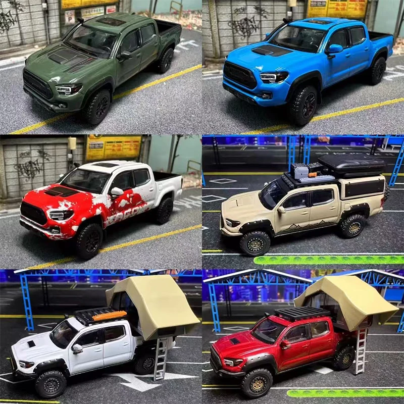 

1:64 Scale Pickup Off-Road Vehicle Red/Black Diecast Car Model Collection Toy Gift Limited in Stock FAST SHIPPING