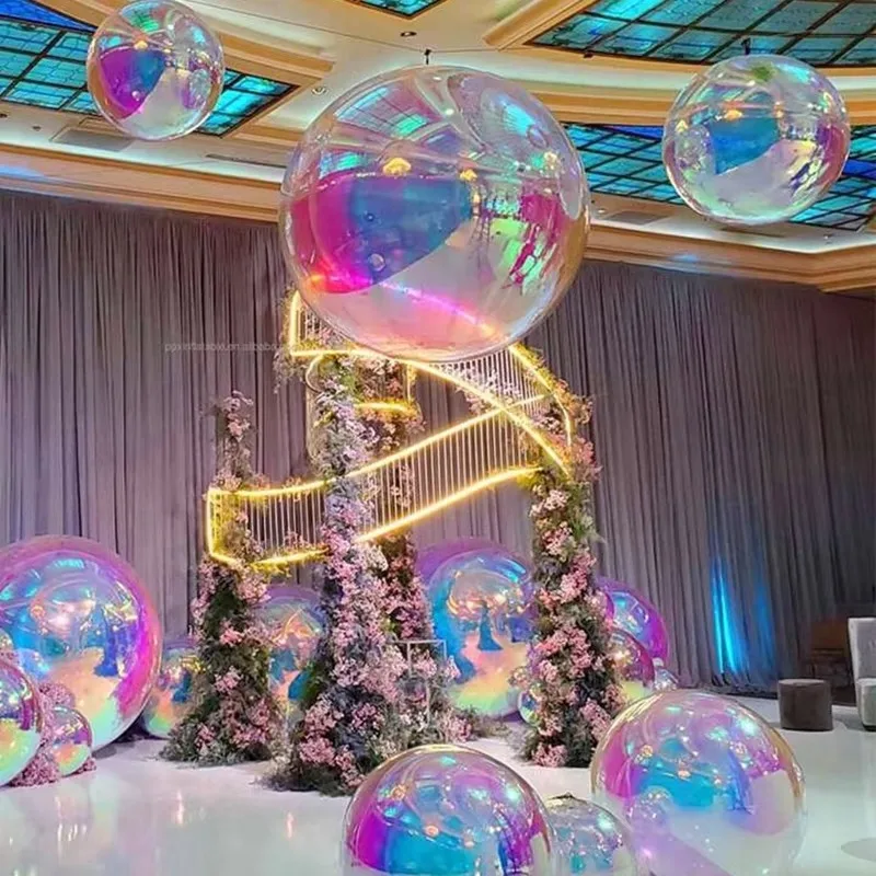 

Красочные ПВХ большие блестящие шары надувные светоотражающие зеркальные сферы гигантский надувной зеркальный шар для рождественского декора для свадебной вечеринки