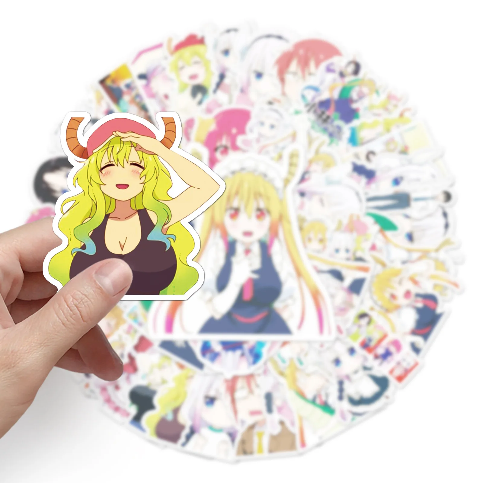 

10/50PCS NEW Miss Kobayashi's Dragon Maid Sticker Phone Travel Luggage Laptop Guitar Classic Cartoon Sticker Decals for Gift