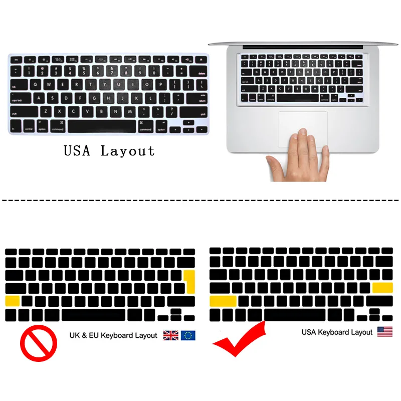 KK&LL Matte Hard Shell  Laptop Protector case + Keyboard Cover For Apple MacBook Air Pro Retina 11 12 13 15