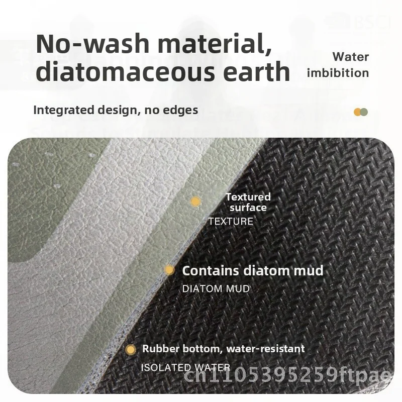 Diatom Mud Kitchen Drain Mat Absorbent PVC Tableware Bowl & Plate Placemat Water Control Bar Tea Desktop Countertop Non-Slip Mat