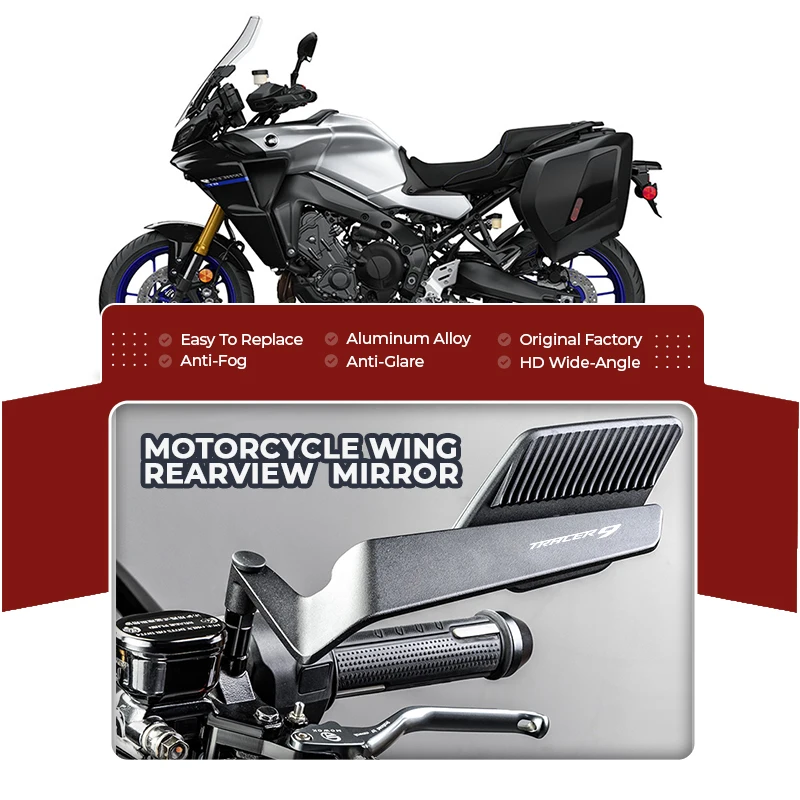

Модернизированное легко заменяемое зеркало заднего вида с фиксированным ветровым крылом для мотоцикла YAMAHA TRACER 9 GT 9GT 900 700 Tracer9 Tracer9GT