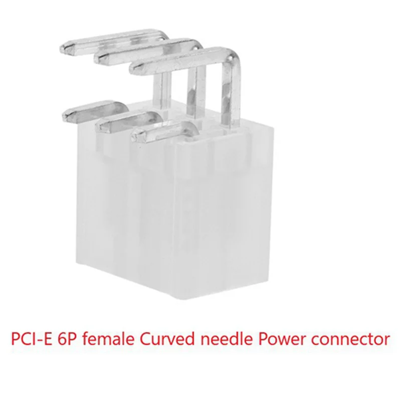

500Pcs 4.2MM 6 Pin Header Male Pin For Graphics Card GPU PCI-E Pcie Power Connector Right Angle Through Hole Video Card