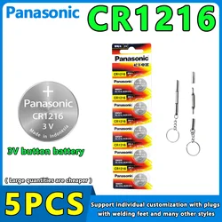 Oryginalne 5 szt. Baterii Panasonic CR1216 bateria litowa 3V CR 1216 5034LC do zegarka elektroniczna zabawka pilot