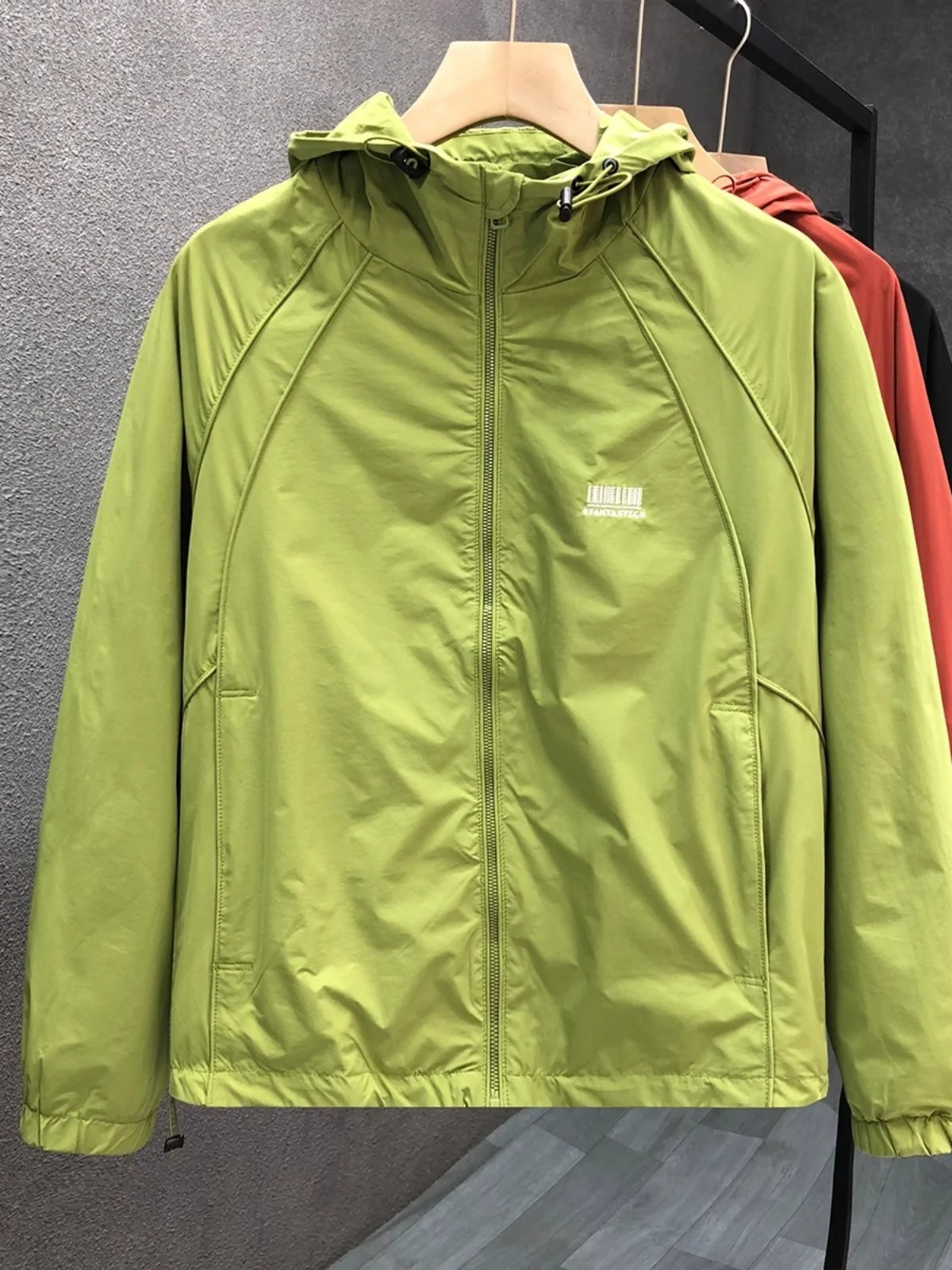 Свободная мужская куртка с капюшоном, осенняя модная универсальная рабочая одежда, верхняя одежда из полиэфирного волокна Long Sve на молнии