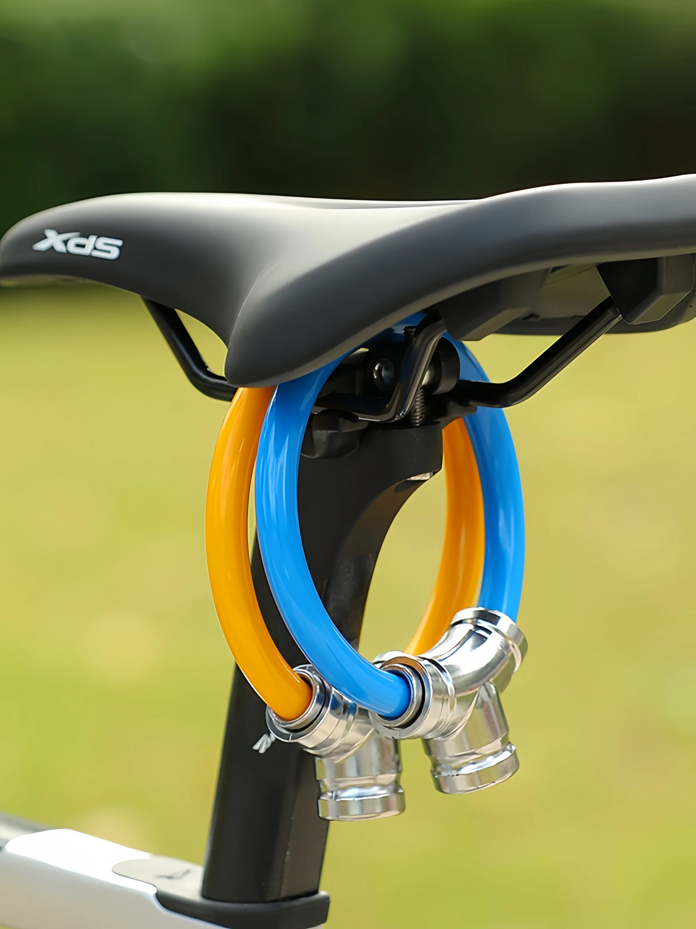 Fahrrad Mini Passwort/Schlüssel Schloss Tragbare Helm Schloss Langlebige Stahl Draht Schloss Mountainbike Rahmen Schloss Fahrrad Zubehör – Detail 1