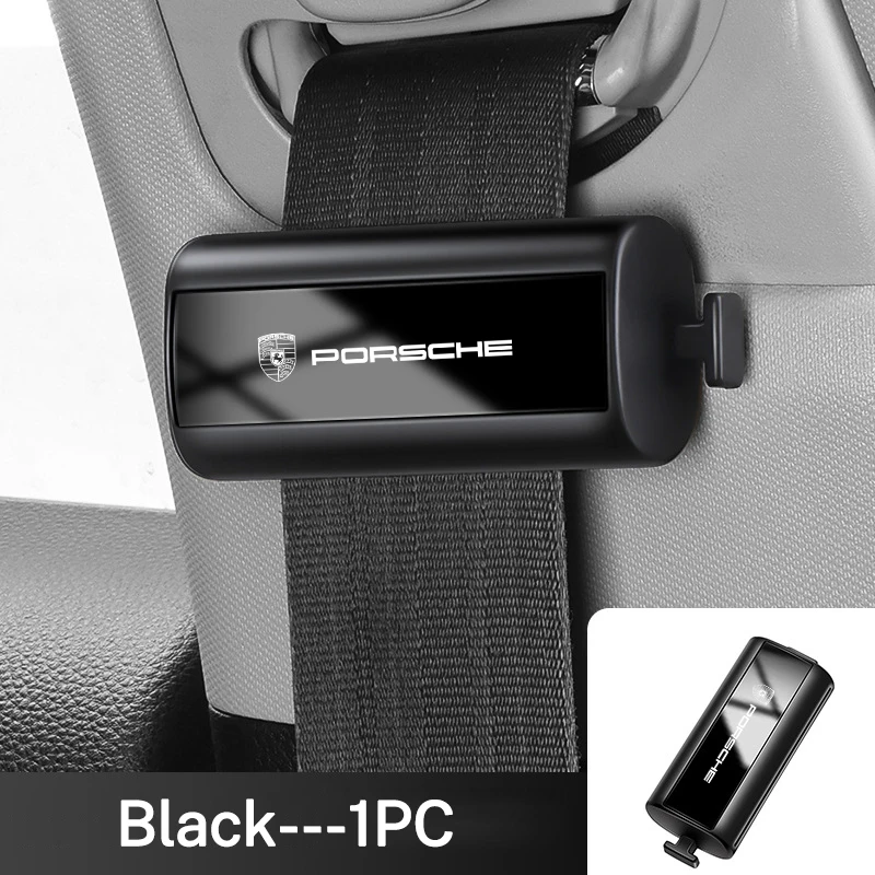 1PC Car Safety Seat Belt Buckle Clip Seatbelt Stopper Adjuster Clip For Porsche Panamera Cayenne Taycan 911 718 Macan Carrera-GT