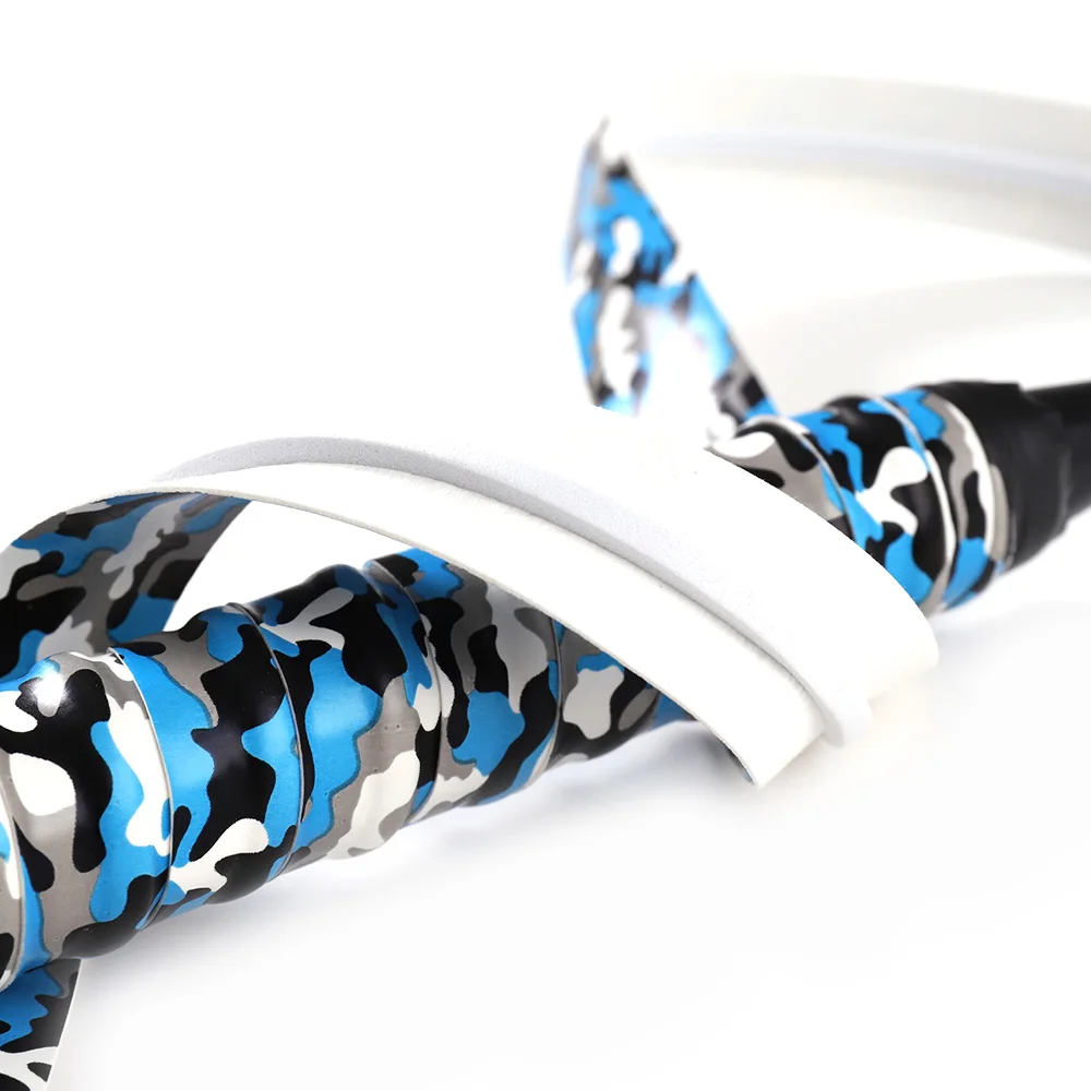 หนาเทนนิส Sweatbands Non-Slip Perforated เข็มขัดหนังเคลือบตกปลา Rod ห่อเข็มขัด Pu แบดมินตันเทป