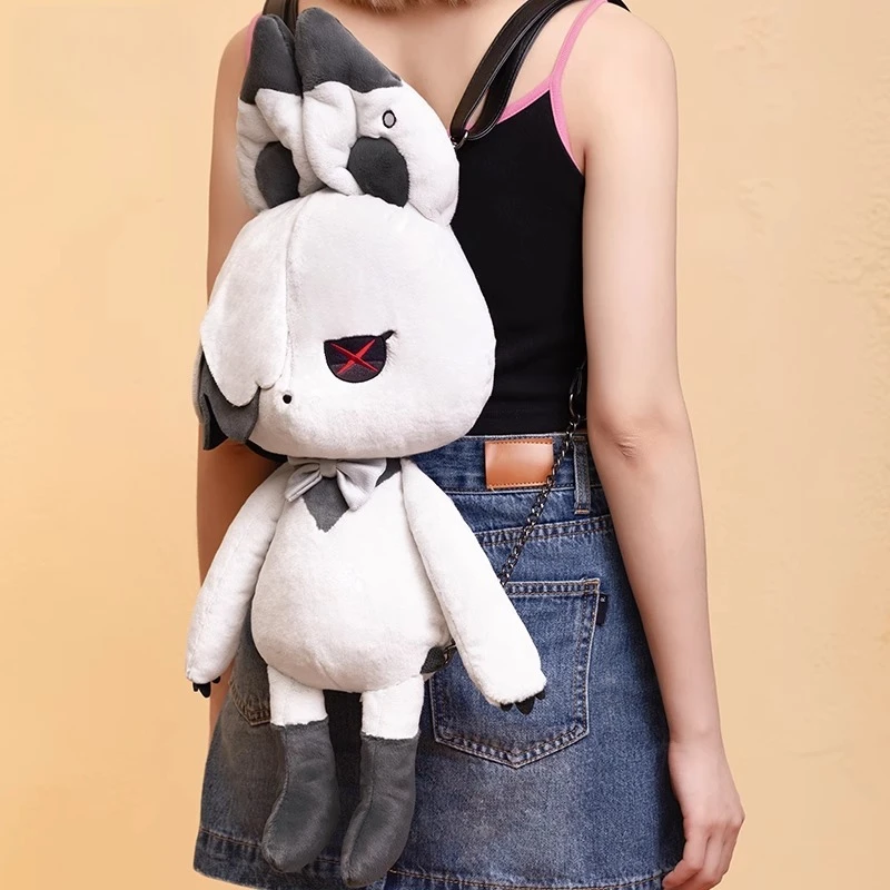 

Genshin Impact Genuine In Stock Peruere Ember Song Plush Backpack House of the Hearth Bunny Soft Anime Merch Bag Anime Cosplay