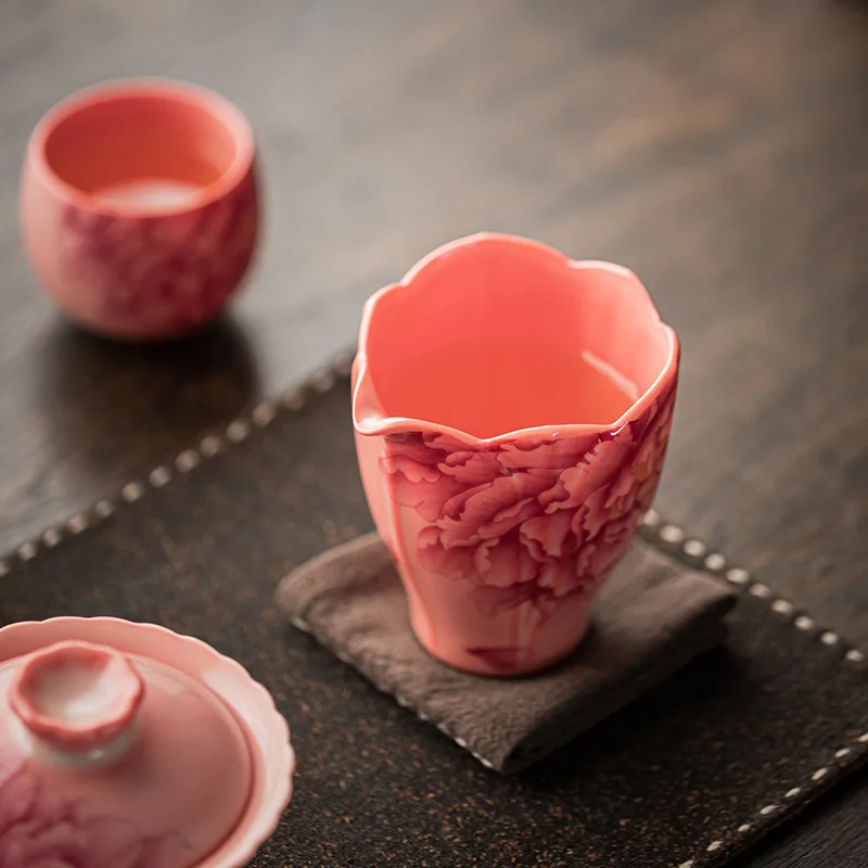 Lard Powder Ru Pitcher Gong Dao Bei National Fragrance Tea Ceremony Utensils Fair Mug Ceramic Serving Pot Household Non-Scald