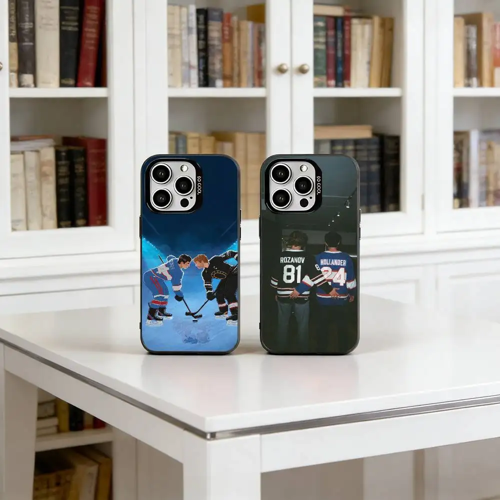 

Heated Rivalry Phone Case For iPhone 17,16,15,14,13,12,11 Plus,Pro Max,XS,Colorful Silver Black Cover