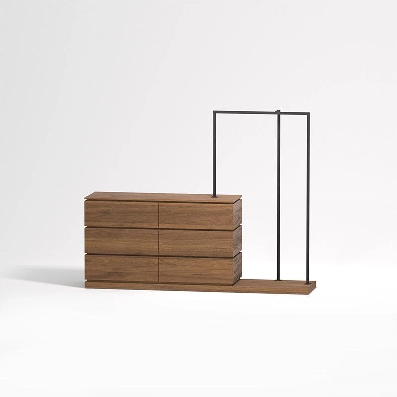 

Italian minimalist household floor-to-ceiling chest, integrated coat rack